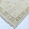Hand-Knotted High Low Oushak Rug – Aqua Wool Rug