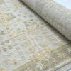 Hand-Knotted High Low Oushak Rug – Aqua Wool Rug