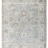 LTO-04 – Hand Knotted Rug – Indian Knotts Oushak – Silver/Aqua