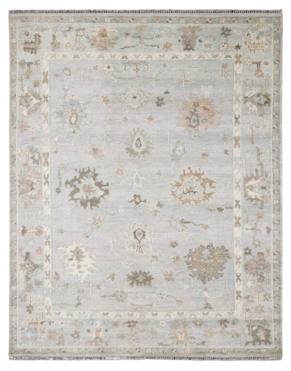 LTO-08 – Hand Knotted Rug – Indian Knotts Oushak – Coin/Coin