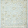 Hand-Knotted High Low Oushak Rug – Silver Oushak Rug