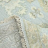 Hand-Knotted High Low Oushak Rug – Silver Oushak Rug