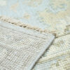 Hand-Knotted High Low Oushak Rug – Silver Oushak Rug