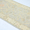 Hand-Knotted Turkish Pastel Oushak Runner Rug – Silver Aqua