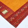 Hand-Knotted Gabbeh Rug – Yellow Geometric Rug