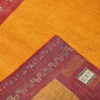 Hand-Knotted Gabbeh Rug – Yellow Geometric Rug