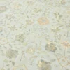 Hand-Knotted Turkish Pastel Oushak Rug – Aqua Silver Wool Rug