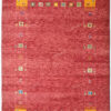 Hand-Knotted Gabbeh Rug – Yellow Geometric Rug (Copy)