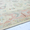 Hand-Knotted Turkish Colorful Oushak Rug – Beige Rust