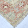 Hand-Knotted Turkish Colorful Oushak Rug – Beige Rust