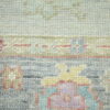 3 Hand-Knotted Turkish Colorful Oushak Rug – Aqua Gray