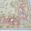 Hand-Knotted Turkish Colorful Oushak Rug – Beige Rust