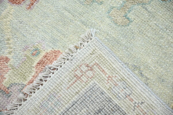 DSC_0256 Hand-Knotted Turkish Colorful Oushak Rug – Aqua Gray