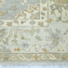 Hand-Knotted Turkish Pastel Oushak Rug – Silver Aqua Wool Rug