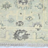Hand-Knotted Turkish Pastel Oushak Runner Rug – Aqua