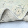 Hand-Knotted Turkish Pastel Oushak Runner Rug – Aqua