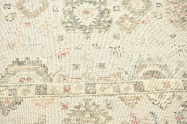 Hand-Knotted High Low Oushak Rug – Camel Wool Rug