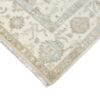 Hand-Knotted Turkish Pastel Oushak Rug – Beige Ivory
